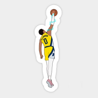 Tyrese Haliburton Dunk Minimal Sticker